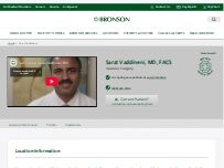 Website Screenshot Sarat Vaddineni, MD, FACS