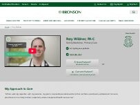 Website Screenshot Rory Wildner, PA-C