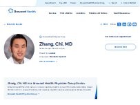 Website Screenshot Chi Zhang, MD