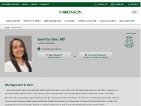 Website Screenshot Susmita Unni, MD, MPH