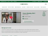 Website Screenshot Krisann Woodley, FNP-C