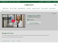 Website Screenshot Heather Simon, NP-C