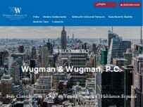 Website Screenshot Wugman & Wugman, PC