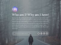 Website Screenshot Who am I? Why am I here?