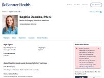 Website Screenshot Sophie Christine Lois Jacobs, PAC