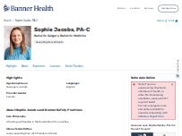 Website Screenshot Sophie Christine Lois Jacobs, PAC