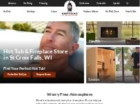 Website Screenshot Copycat Hot Tubs, Hearth and Home