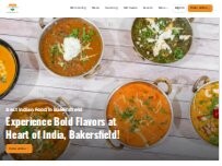 Website Screenshot Heart Of India Bar & Restaurant
