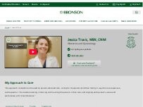 Website Screenshot Jessica Travis, MSN, CNM