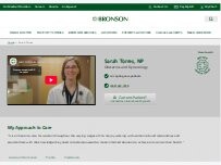 Website Screenshot Sarah Torres, NP