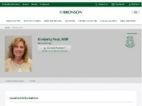 Website Screenshot Kimberly Yeck, NNP