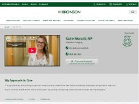 Website Screenshot Katie Moratti, NP