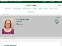 Website Screenshot Keri Dykema, NNP