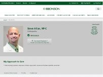 Website Screenshot Steve Allan, NP-C