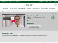 Website Screenshot Scott A Free, MD
