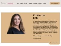 Website Screenshot Kristina Jay, DPM