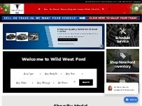 Website Screenshot Wild West Ford