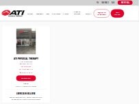 Website Screenshot ATI Physical Therapy