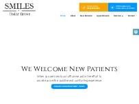 Website Screenshot Smiles at Cedar Grove