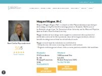 Website Screenshot Margaret Wagner, PA-C