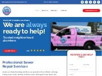Website Screenshot Always Ready Plumbing and Drain