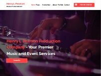 Website Screenshot Henry L Pearson Production Company