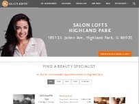 Website Screenshot Salon Lofts Highland Park
