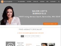 Website Screenshot Salon Lofts Burnsville