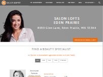 Website Screenshot Salon Lofts Eden Prairie