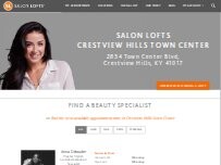 Website Screenshot Salon Lofts Crestview Hills Town Center