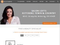 Website Screenshot Salon Lofts Kettering Town & Country