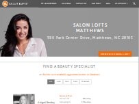 Website Screenshot Salon Lofts Matthews