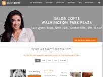 Website Screenshot Salon Lofts Washington Park Plaza