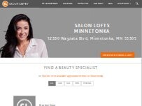 Website Screenshot Salon Lofts Minnetonka
