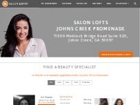 Website Screenshot Salon Lofts Johns Creek Promenade