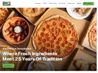 Website Screenshot Bruno's Pizzeria