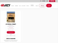 Website Screenshot ATI Physical Therapy