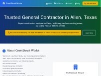 Website Screenshot CrestStruct Works