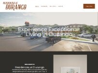 Website Screenshot Residences at Durango Apartments
