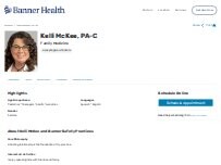 Website Screenshot Kelli R McKee, PAC