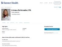 Website Screenshot Linnea Rebekka Schroeder, PA