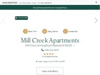 Website Screenshot Mill Creek Apartments