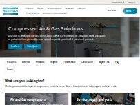 Website Screenshot Atlas Copco Compressors