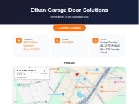 Website Screenshot Ethan Garage Door Solutions