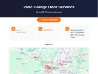 Website Screenshot Zane Garage Door Services