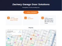 Website Screenshot Zachary Garage Door Solutions