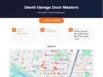 Website Screenshot David Garage Door Masters