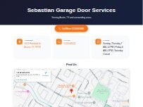 Website Screenshot Sebastian Garage Door Services