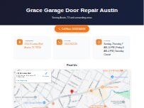 Website Screenshot Grace Garage Door Repair Austin