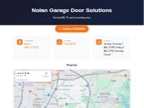 Website Screenshot Nolan Garage Door Solutions